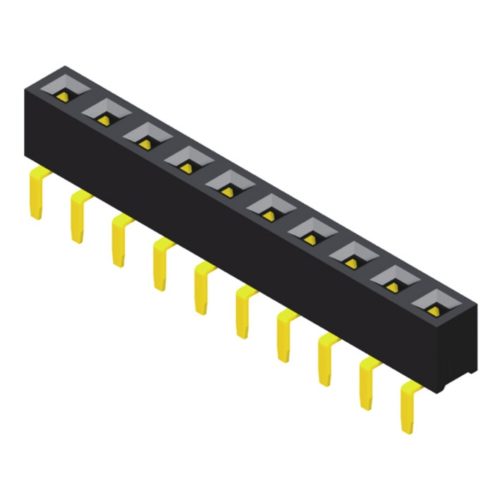 5PS1BSA35-1XXXXNNA/BTU-00 Розетка 2,54 мм, 1 ряд, В=3,55 мм, нижний ввод, тип A/B