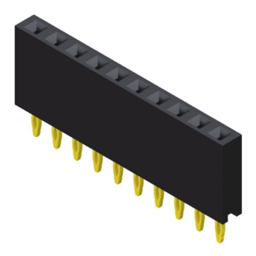 5PS1FSA85-1XXXXNNNXL-00 Вилка с внутренней резьбой 2,54 мм, 1 ряд, высота = 8,5 мм, прессовая посадка