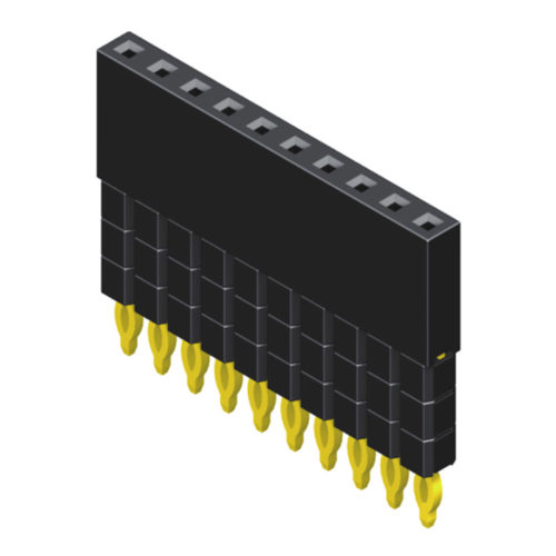 5PS1FEA85-1XXXX5TLXXXXXX-00 Жатка с внутренней резьбой 2,54 мм, 1 ряд, высота = 8,5 мм, тип посадки с приподнятым прессом