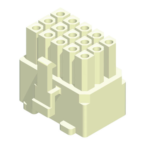 5H4800F0-3XXWBL00G01 Серия 4800, корпус 4,8 мм, гнездовой, 3 ряда