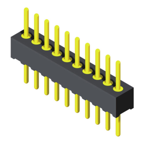 5MH3S22N-1XXXXBXU-0810-01 Вилка машинного штифта 1,27 мм, прямая, 1 ряд
