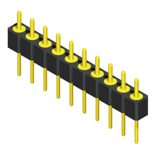 5MH1S19/30N-1XXXXBXU-XXXX-01 Штыревой разъем прямого типа 2,54 мм, 1 ряд
