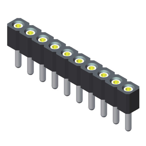 5MS2S28N-1XXXXBXU-0590-02 Торцевая головка 2,0 мм, прямая, 1 ряд, длина = 5,9