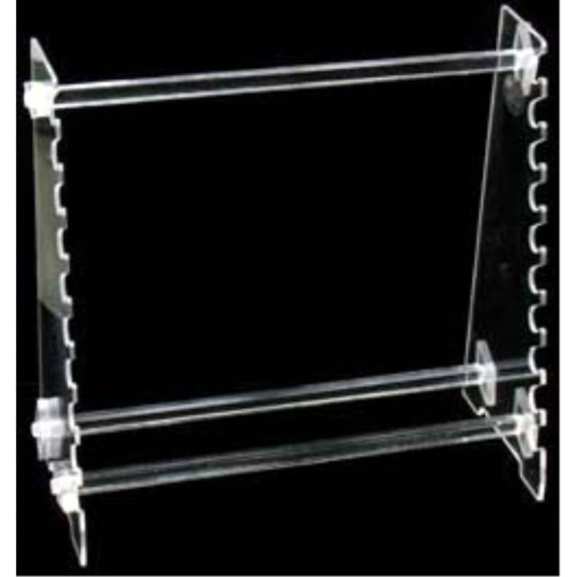 Pipette rack, Perspex, for 10 horizontal pipettes