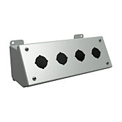 Pushbutton Consolet: 4 x 10 x 5in, desktop or pedestal mount, carbon steel (PN# 1490D4)
