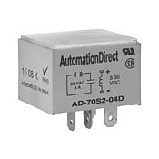 Твердотельное реле: 4A, SPST, монтаж в гнездо (PN# AD-70S2-04D)
