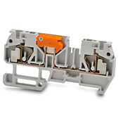 Клеммная колодка с безвинтовым размыкателем: 25 шт/уп, серые, 24-12 AWG (PN# DN-QKBD12-A)