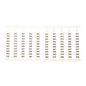Маркировочная бирка: пронумерована 301-400 (по 5 каждого номера) (PN# DN-QL400)