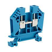 Винтовая одноуровневая проходная клеммная колодка: 50 шт/уп, синяя, 22-8 AWG (PN# DN-T8B)