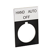 Табличка с легендой: «HAND OFF AUTO» (PN# ECX1670A-B20)