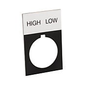 Табличка с легендой: «HIGH LOW» (PN # ECX1670A-B43)