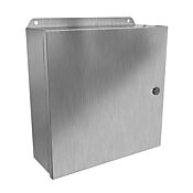 Корпус: 12 x 12 x 4 дюйма, настенное крепление, нержавеющая сталь 316 (PN# EJ12124S16)