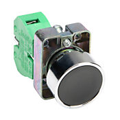 Кнопка 22 мм: без фиксации, черная, IP65 (PN# GCX1100)