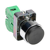 Кнопка 22 мм: без фиксации, черная, IP65 (PN# GCX1110)