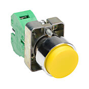 Кнопка 22 мм: без фиксации, желтая, IP65 (PN# GCX1113)