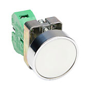 Кнопка 22 мм: без фиксации, белая, IP65 (PN# GCX1125)