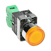 Кнопка 22 мм: без фиксации, желтая, IP65 (PN# GCX1203-120)