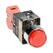 Кнопка 22 мм: без фиксации, красная, IP65 (PN# GCX1211-120L)