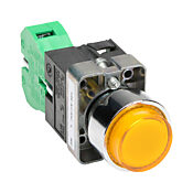 Кнопка 22 мм: без фиксации, желтая, IP65 (PN# GCX1213-120L)