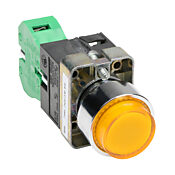 Кнопка 22 мм: без фиксации, желтая, IP65 (PN# GCX1213-24)