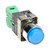 Кнопка 22 мм: без фиксации, синяя, IP65 (PN# GCX1214-120L)