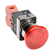 Кнопка 22 мм: поворотная, красная, IP65 (PN# GCX1226-24L)