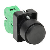 Кнопка 22 мм: без фиксации, черная, IP65 (PN# GCX3110)