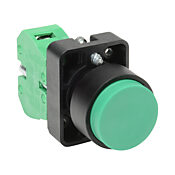 Кнопка 22 мм: без фиксации, зеленая, IP65 (PN# GCX3112)