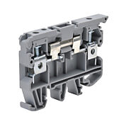 Клеммная колодка с винтовыми размыкателями: 10 шт/уп, серые, 26-8 AWG (PN# KN-F10-DCH-10)