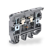 Клеммная колодка с винтовой защитой цепи: 10 шт/уп, серые, 26-8 AWG (PN# KN-F10L220AC-10)