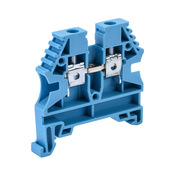 Винтовая одноуровневая проходная клеммная колодка: 20 шт/уп, синие, 26-10 AWG (PN# KN-T10BLU-20)