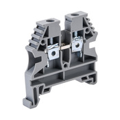 Винтовая одноуровневая проходная клеммная колодка: 20 шт/уп, серые, 26-10 AWG (PN# KN-T10GRY-20)
