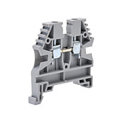 Винтовая одноуровневая проходная клеммная колодка: 25 шт/уп, серые, 26-12 AWG (PN# KN-T12GRY-25)