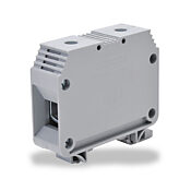 Винтовая одноуровневая проходная клеммная колодка: 10 шт/уп, серые, 6-2/0 AWG (PN# KN-T2/0GRY)