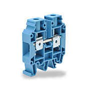 Винтовая одноуровневая проходная клеммная колодка: 50 шт/уп, синяя, 12-4 AWG (PN# KN-T4BLU)