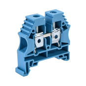 Винтовая одноуровневая проходная клеммная колодка: 50 шт/уп, синяя, 16-6 AWG (PN# KN-T6BLU-50)
