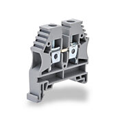 Винтовая одноуровневая проходная клеммная колодка: 100 шт/уп, серые, 26-8 AWG (PN# KN-T8GRY)