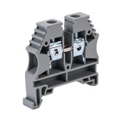 Винтовая одноуровневая проходная клеммная колодка: 20 шт/уп, серые, 26-8 AWG (PN# KN-T8GRY-20)