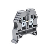 Винтовая одноуровневая проходная клеммная колодка: 25 шт/уп, серые, 26-8 AWG (PN# KN-T8GRY-25)