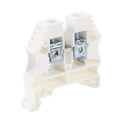 Винтовая одноуровневая проходная клеммная колодка: 60 шт/уп, белые, 26-8 AWG (PN# KN-T8WHT-60)