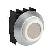 Кнопка 22 мм: без фиксации, серая, IP67 и IP69K (PN# NDTGR)