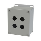 Корпус кнопки: 8 x 7 x 5 дюймов, настенное крепление, углеродистая сталь (PN# SCE-4SPBX)
