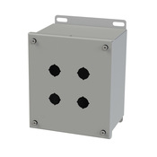 Корпус кнопки: 8 x 7 x 5 дюймов, настенное крепление, углеродистая сталь (PN# SCE-4SPBXI)