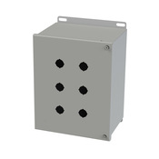 Корпус кнопки: 10 x 8 x 6 дюймов, настенное крепление, углеродистая сталь (PN# SCE-6PBHI)