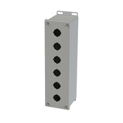 Корпус кнопки: 15 x 4 x 5 дюймов, настенное крепление, углеродистая сталь (PN# SCE-6PBXVL)
