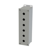 Корпус кнопки: 15 x 4 x 5 дюймов, настенное крепление, углеродистая сталь (PN# SCE-6PBXVLI)