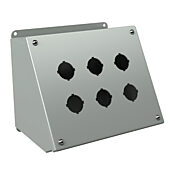 Pushbutton Consolet: 7 x 9 x 7in, wall mount, carbon steel (PN# WPBA6)