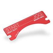 Табличка с легендой: 'START JOG' (PN# XCSNP-START-JOG)