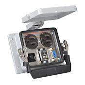 Panel Interface Connector: (1) 9-pin female D-sub connector and (1) USB B port (PN# ZP-PDA-32-302)