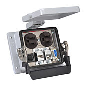 Panel Interface Connector: (1) 9-pin female D-sub connector, (1) USB B port and (1) USB A port (PN# ZP-PDA-32-401)